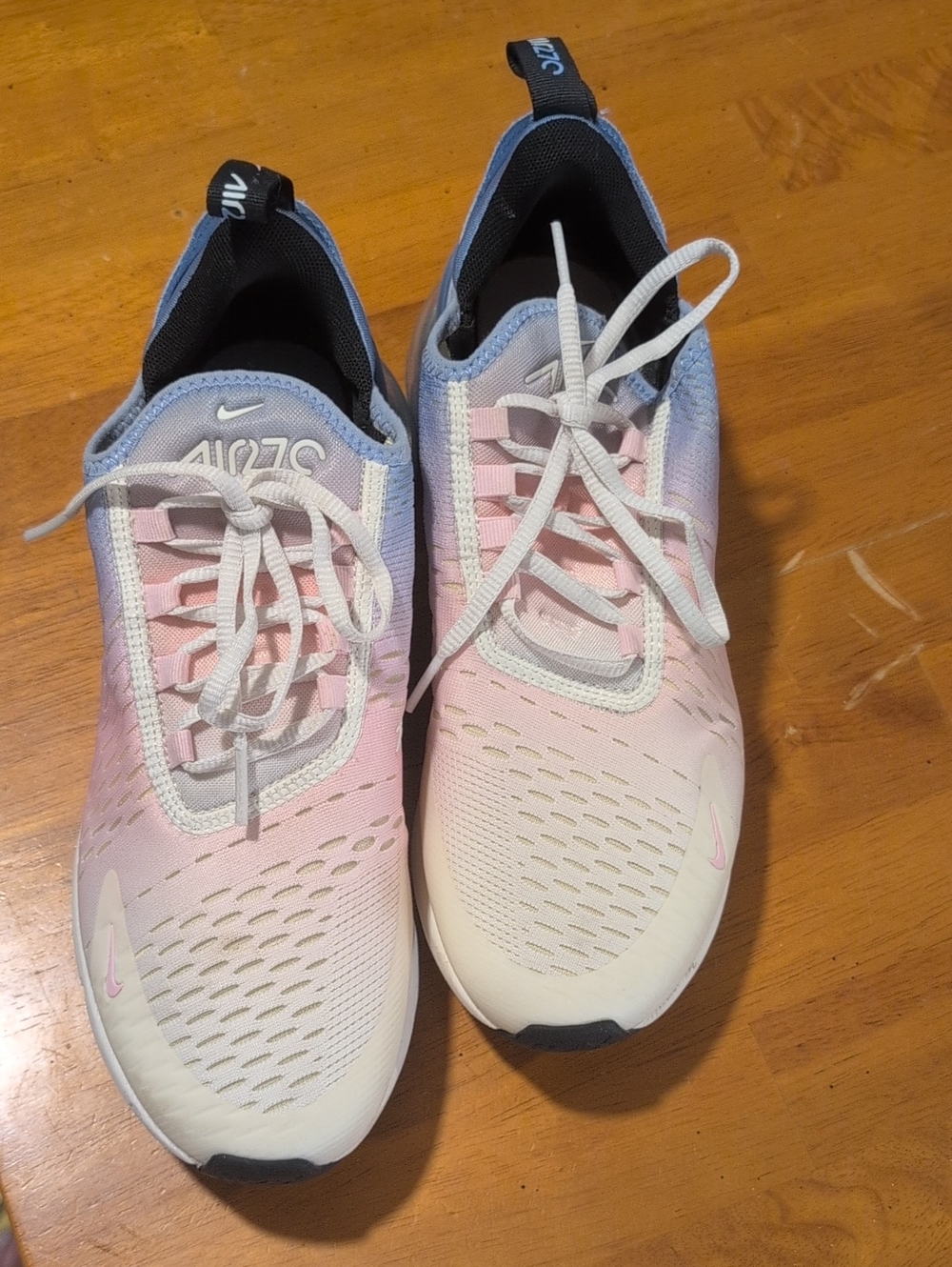 Nike Air Max 270 Women’s Pastel Pink and Light Blue Gradient Sneakers